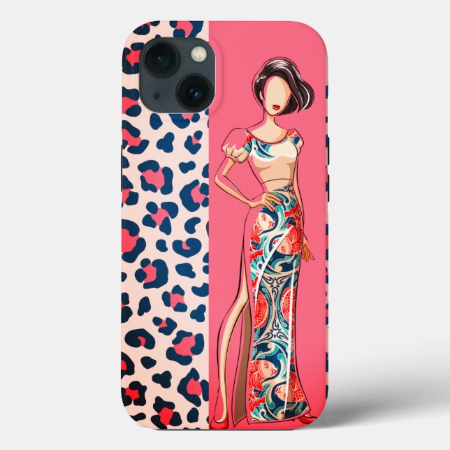 Fashion Pink Léopard  Case-Mate iPhone Case (Back)