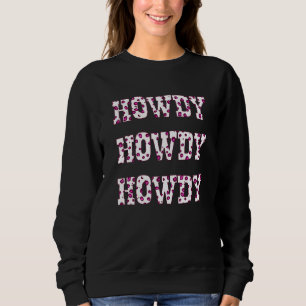 Fashion Pink Leopard Country Western Southern Cowg Sweatshirt