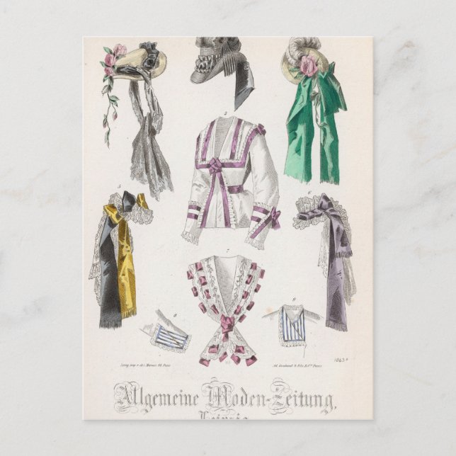 Fashion plate postcard (Front)