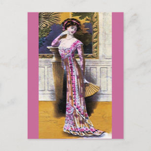 Fashion Plate ~ Postcard Dress French Vintage