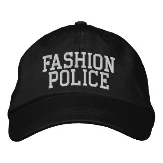 Fashion Police Embroidered Hat