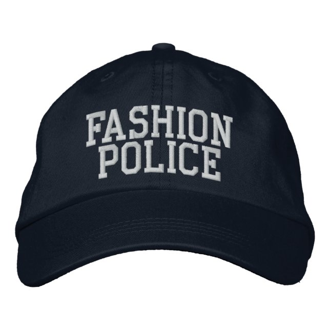 Fashion Police Embroidered Hat (Front)