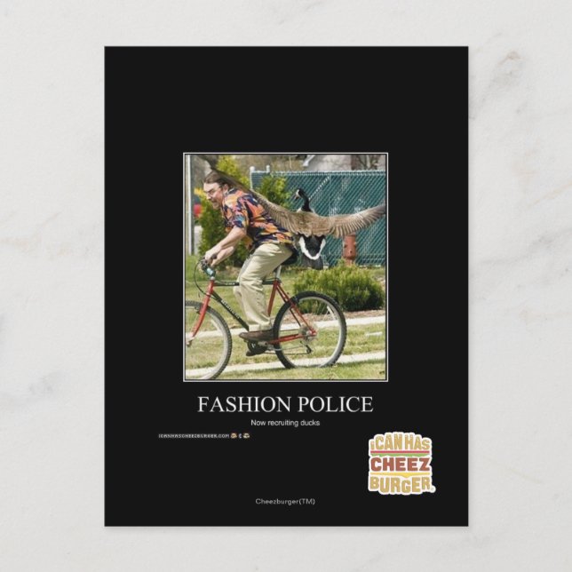 Fashion Police Postcard (Front)