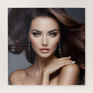 Fashion portrait of woman art jigsaw puzzle