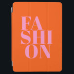 Fashion Print Orange And Pink Preppy Modern Decor iPad Air Cover<br><div class="desc">Fashion – typography – Orange and pink.</div>
