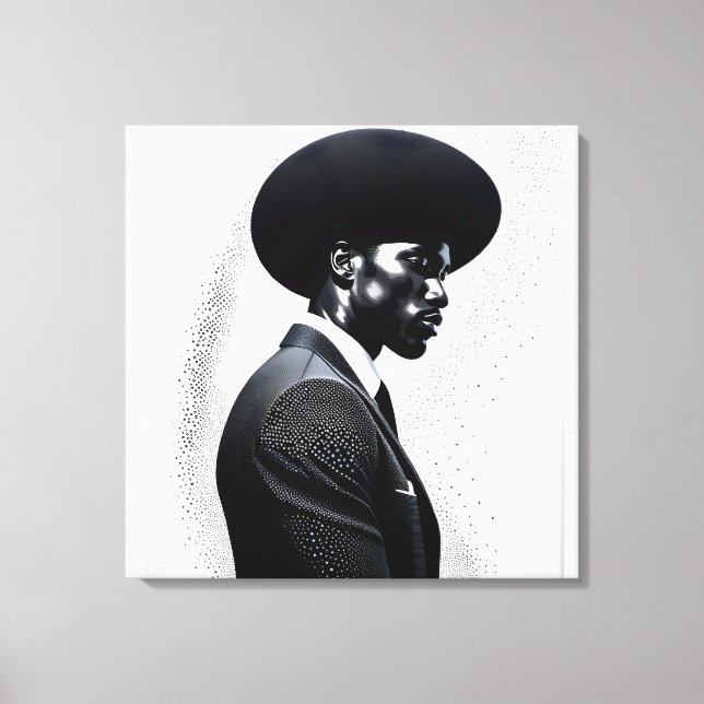 Fashion Profile Canvas Print (Front)