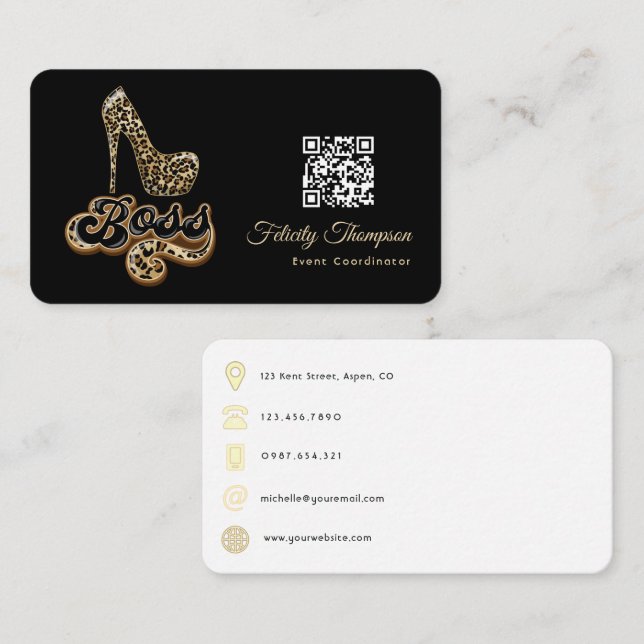 Fashion QR Code Business Card (Front/Back)