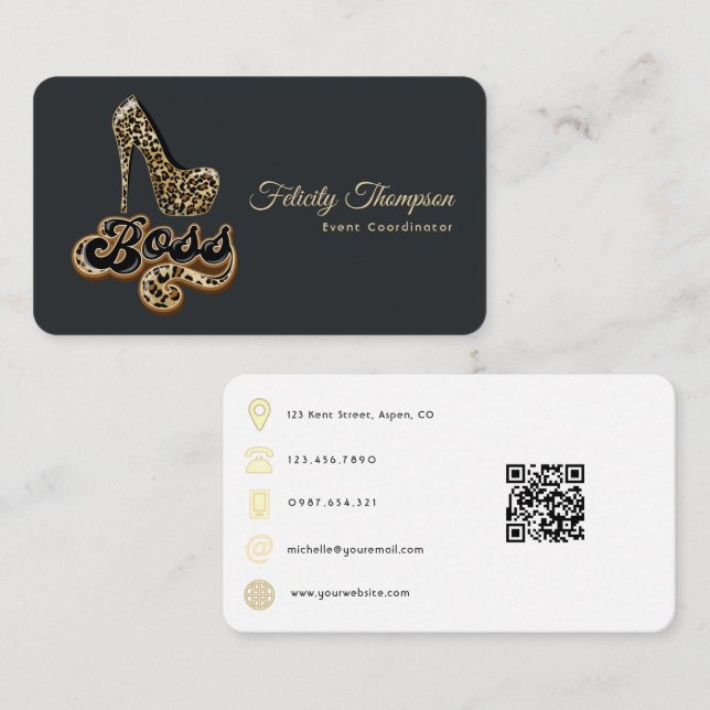 Fashion QR Code Business Card (Front/Back)