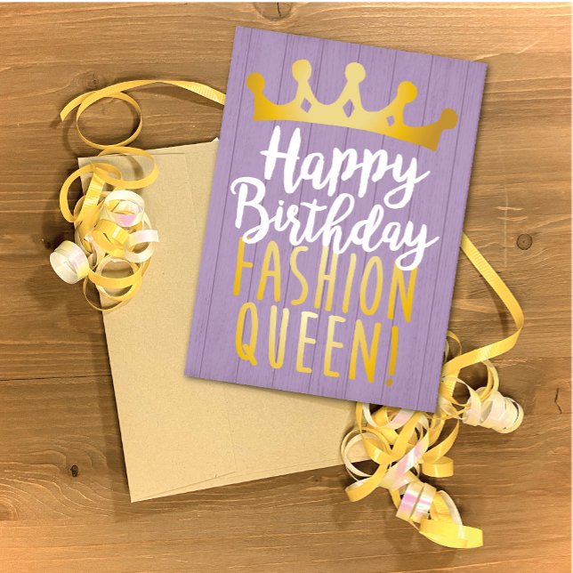 Fashion Queen Happy Birthday Card (Creator Uploaded)