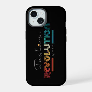 Fashion Revolution Retro Typographic iPhone Case