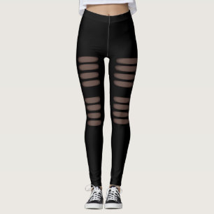 Fashion Ripped Design Leggings