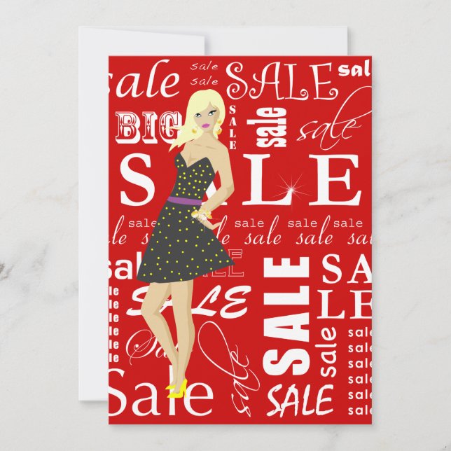 Fashion Sales Invitation Advertisement Retail (Front)