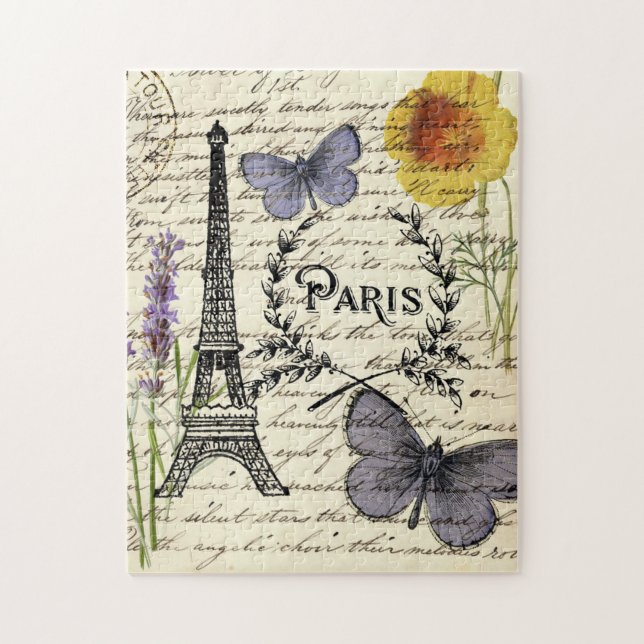 Fashion Salon SPA french eiffel tower Paris Jigsaw Puzzle (Vertical)