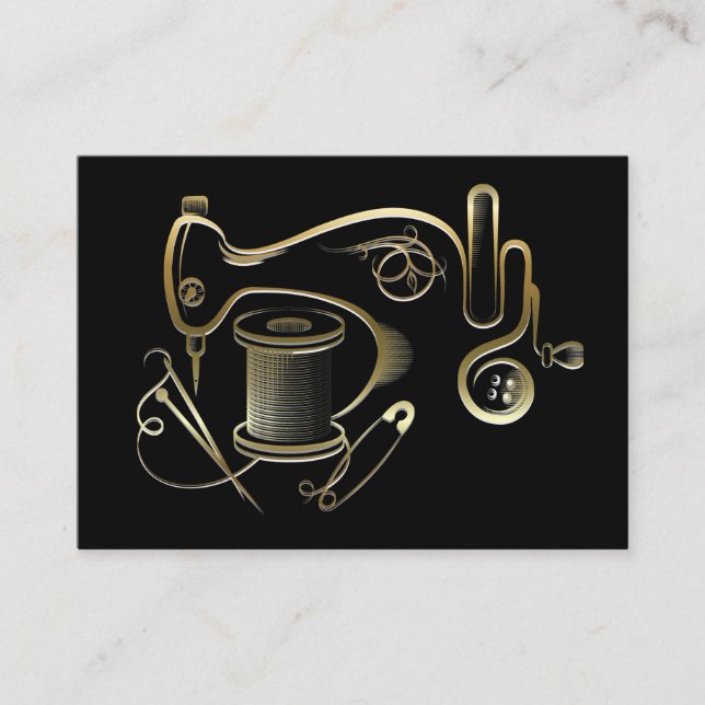 Fashion, Sewing, Seamstress Business Card Version (Front)