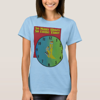 Fashion shoe clock t-shirt