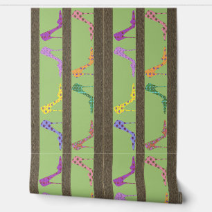 Fashion Shoe Shelves Wallpaper Border FOSG Green