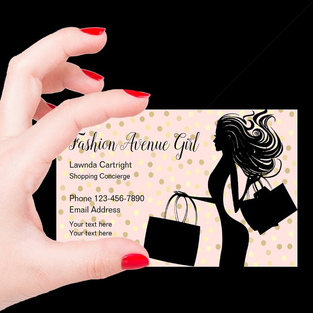 Fashion Shopping Concierge Business Card (Creator Uploaded)