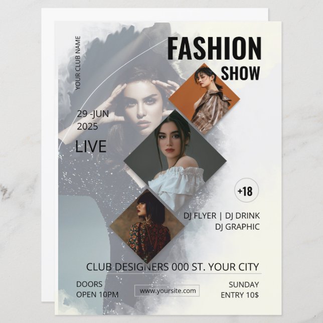 Fashion Show Flyer Template  (Front/Back)