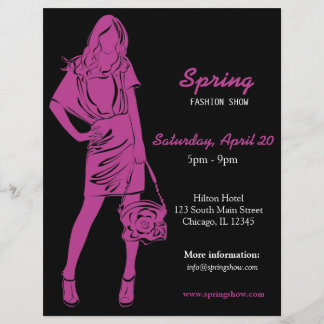 Fashion Show (Plum) Flyer