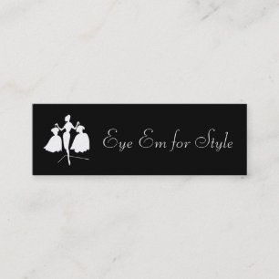 Fashion Silhouette Calling Card