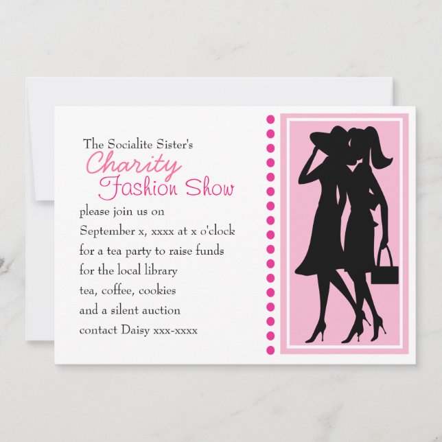 Fashion Silhouettes Invitation (Front)