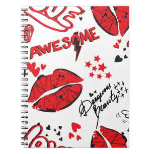 Fashion Sketch Glamour: Girlish Print. Notebook