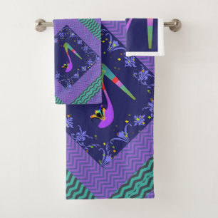 FASHION SPIKE HIGH HEELS BATH TOWEL SET