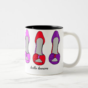 Fashion Stiletto Heels Shoe Lover Two-Tone Coffee Mug