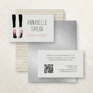 Fashion Stylist Personal Shopper Business Card
