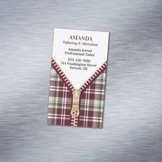Fashion Tailoring Magnetic Business Card (In Situ)