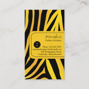 Fashion Tiger Stripes Business Card