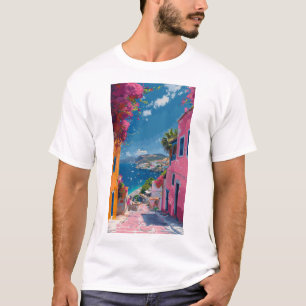 Fashion Travel Illustration Collage of Bodrum T-sh T-Shirt