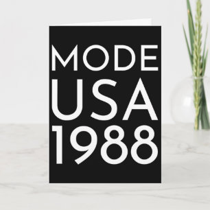 Fashion Usa 1988 M Tour Card