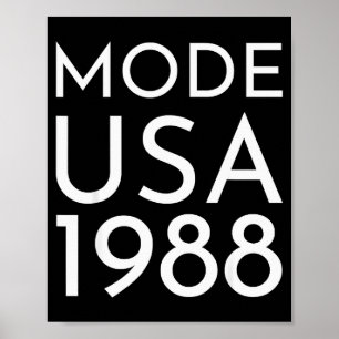 Fashion Usa 1988 M Tour  Poster