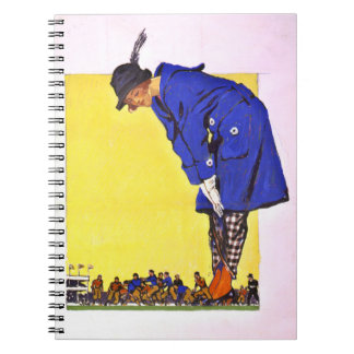 Fashion Versus Football 1900 Spiral Notebook