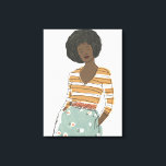 Fashion Vignette Portrait Canvas Print<br><div class="desc">Fashion Vignette II by June Erica Vess. | 138476D</div>