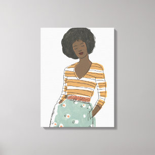 Fashion Vignette Portrait Canvas Print