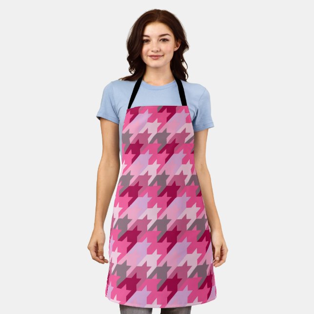 Fashion Vintage Stylish- Pattern Modern Spring     Apron (Worn)