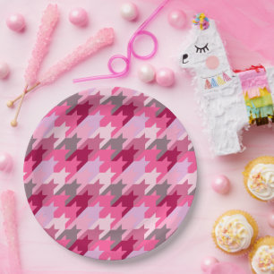 Fashion Vintage Stylish- Pattern Modern Spring Paper Plate