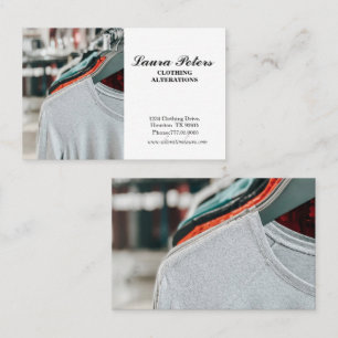 Fashion Wear Clothing Alteration Business Card