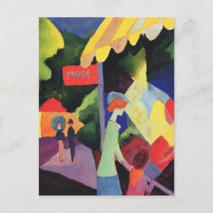 Fashion window by August Macke Postcard