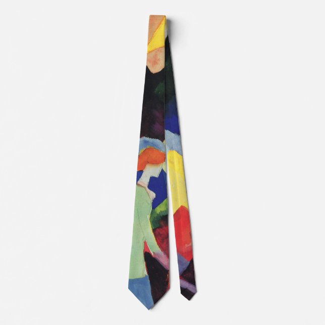 Fashion Window by August Macke, Vintage Fauvism Tie (Front)