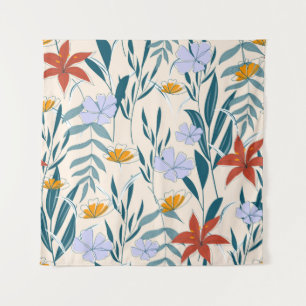 Fashionable abstract seamless background with colo tapestry