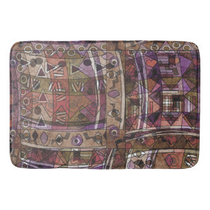Fashionable African abstract tribal Bath Mat