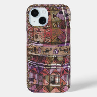 Fashionable African abstract tribal iPhone 15 Case
