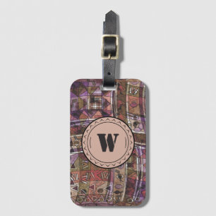 Fashionable African abstract tribal Luggage Tag