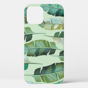 Fashionable Banana Plants Tropical Illustration iPhone 12 Case