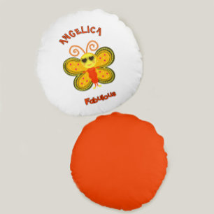Fashionable butterfly round cushion