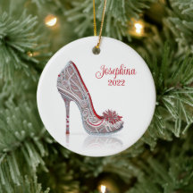 Fashionable Christmas Stiletto High Heel Shoe