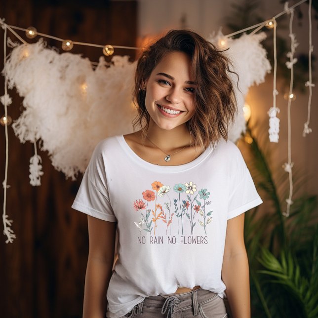 Fashionable colorful wildflowers T-shirt (Creator Uploaded)